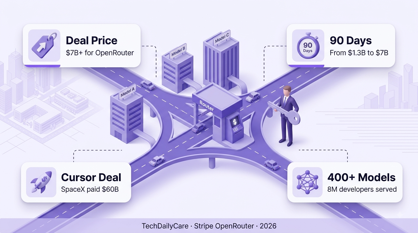 Stripe Acquires OpenRouter for $7B, SpaceX Takes Cursor for $60B