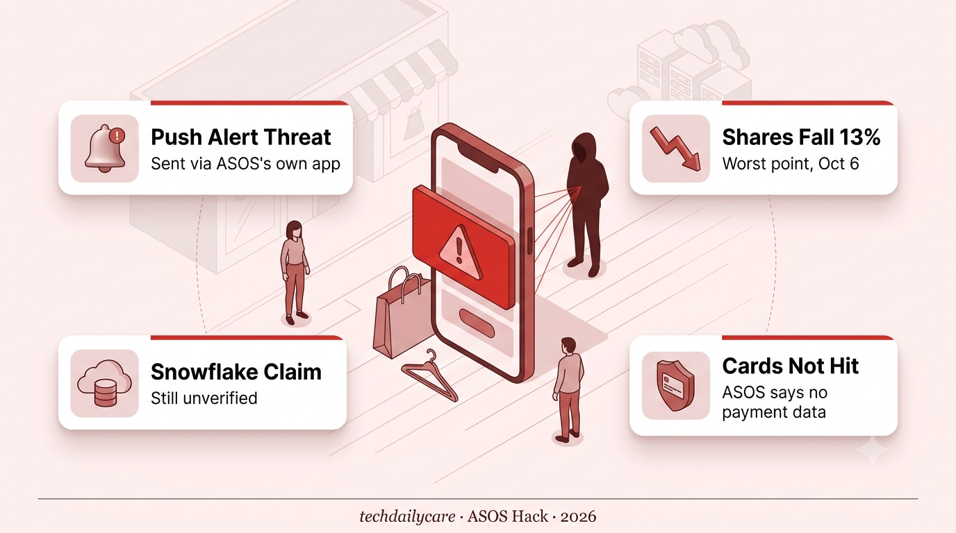 ASOS Hack Sends Ransom Note to App Users, Shares Fall 13%