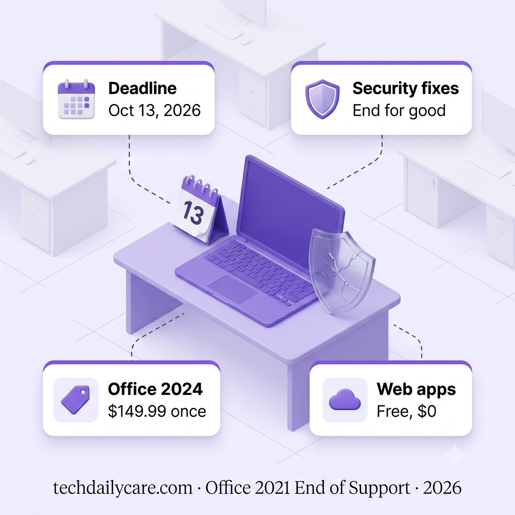 Office 2021 End of Support Oct 13, What Happens Next