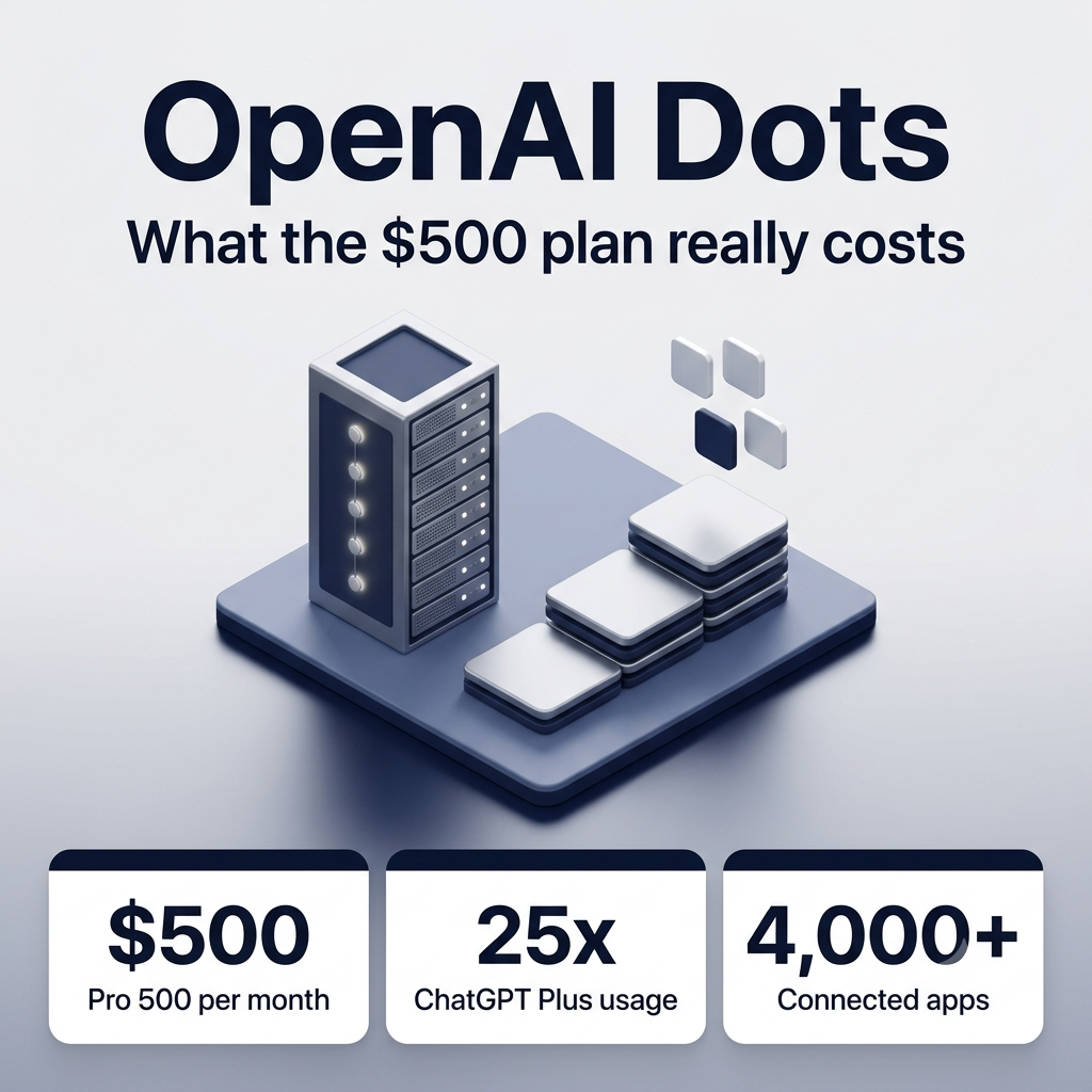 OpenAI Dots, What the $500 Plan Really Costs You