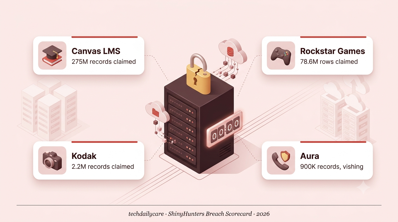 ShinyHunters Hacks in 2026, Rockstar, Kodak and More